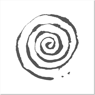 Spiral - Organic Symbol INK Posters and Art